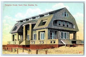 c1910 Hampton Roads Yacht Club Building Stairs Door Norfolk Virginia VA Postcard