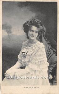 Miss Lily Elsie Theater Actor / Actress Postal Used Unknown 