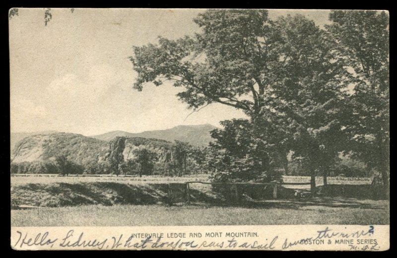 Intervale Ledge and Moat Mountain. New Hampshire. Boston & Maine Series 1907