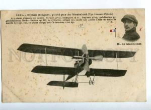 205443 FRANCE AVIATION Breguet airplane pilot MONTALENT