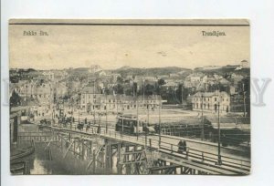 432721 Norway Trondhjem Bakke Bro TRAM bridge Vintage postcard