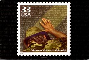 Stamps On Postcards Vietnam Veterans Memorial 2005