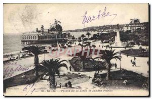 Postcard Old Nice Palais de la Jetee and Jardin Public