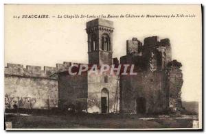 Old Postcard Beaucaire La Chapelle St Louis And The Ruins Of Chateau de Montm...