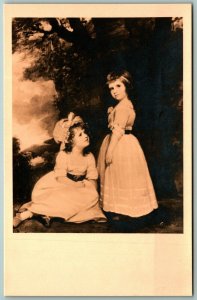 Beckford Children Painting By Romney Huntington Gallery San Marino Postcard J12