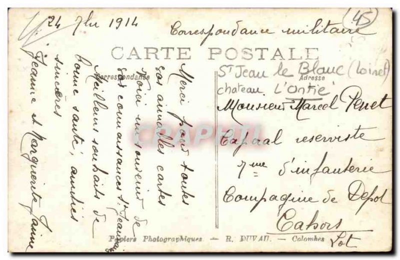 PHOTO CARD Saint Jean le Blanc Chateau L & # 39Ontie