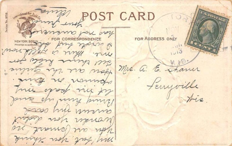 Halloween Greetings Cabbage Faces Clapsaddle Artist Signed Postcard AA87364