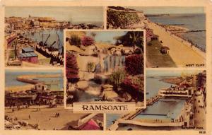 RAMSGATE KENT UK~MULTI-PHOTO POSTCARD 1957