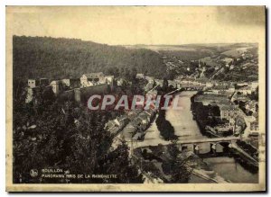 Modern Postcard Bouillon panorama taken from the Ramonette