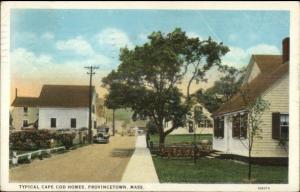 Typical Cape Cod MA Home - Provincetown c1920 Postcard
