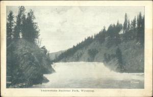 Yellowstone National Park River Scene WY c1910 Used Postcard