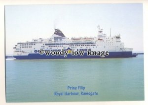 FE1203 - Oostende Lines Ferry - Prins Filip , built 1992 - postcard