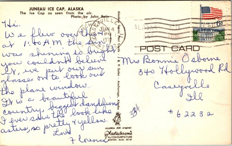 Juneau Ice Cap Alaska Postcard PC63