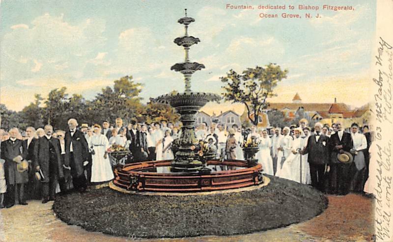 Fountain, Dedicated to Biship Fitzgerald Ocean Grove, N.J., USA Fountain PU U...