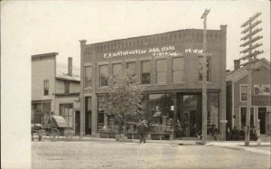 Viola WI CF Mathews & Son Drug Store Drugstore c1910 Real Photo Postcard