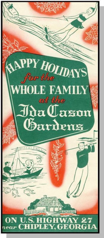 Ida Carson Gardens Brochure, Chipley, Georgia/GA, Highway 27