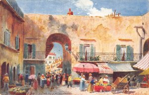 France Nice Entree de la Poissonnerie Entry to Fish Market postcard B962