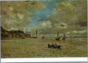 postcard The Honfleur Lighthouse by Claude Monet