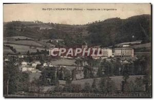 Post Card Old Ste Foy L & # 39Argentiere Hospice L & # 39Argentiere