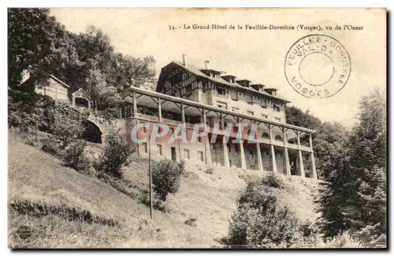 Old Postcard The Grand Hotel of Dorothee Feuillee Vu I & # 39Ouest