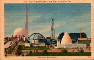 New York World's Fair View Of Exhibit Area As Seen From Amusement Area