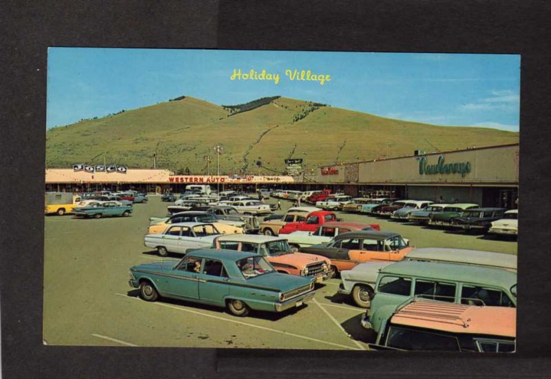 MT Holiday Village Shopping Center Missoula Montana Postcard Newberrys Store