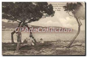 Postcard The Old Provence Picturesque view Saint Maxime in the Gulf