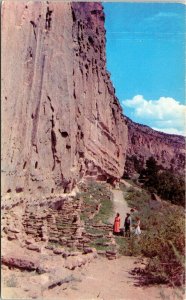 Long House Frijoles Canyon Bandelier National Monument NM New Mexico Postcard 
