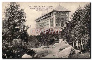 Font Romeu Old Postcard The grand hotel