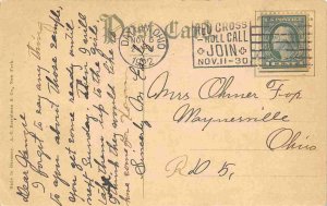 USS Ohio Battleship US Navy Ship 1922 postcard