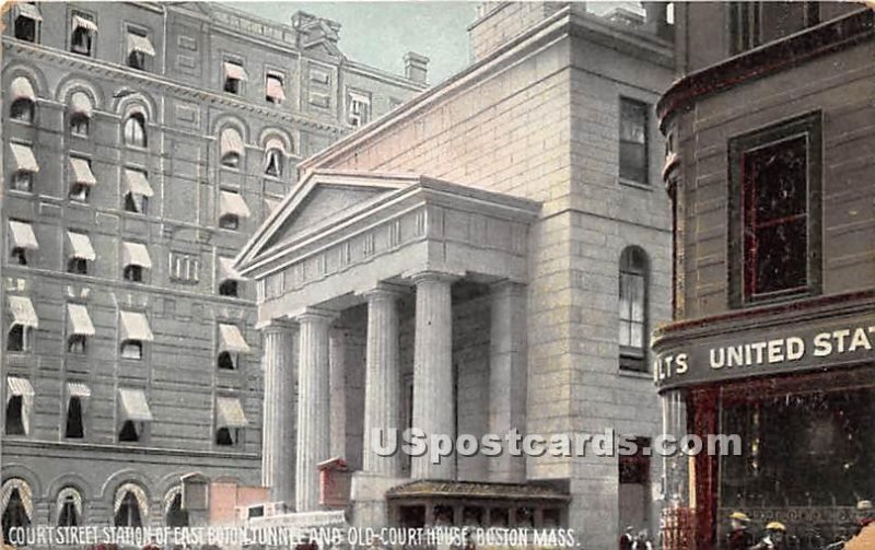 Court Street Station of East Boston Tunnel & Old Court House - Massachusetts MA