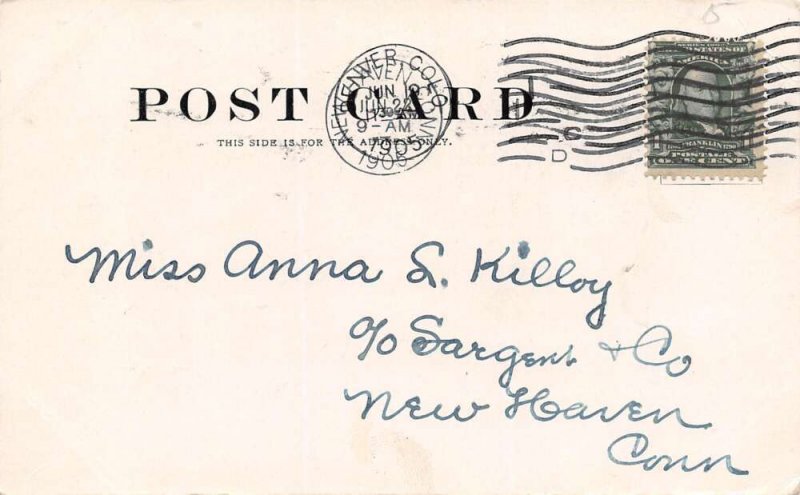 Denver Colorado The Albany Hotel Undivided Back Vintage Postcard U1749