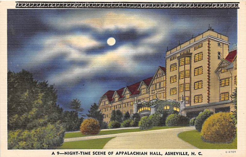 Appalachian Hall, Night-Time Asheville, North Carolina NC  