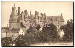 Old Postcard Chateau Langeais Facade Meridionale