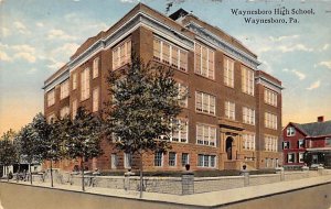 Waynesboro High School Waynesboro, Pennsylvania PA Postcards