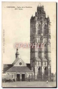 Postcard Old Verneuil Madeleine Church