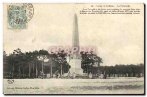 Old Postcard Chalons Camp De La Pyramide Velo Cycle