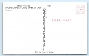 Straw Vendor - Nassau BAHAMAS Postcard