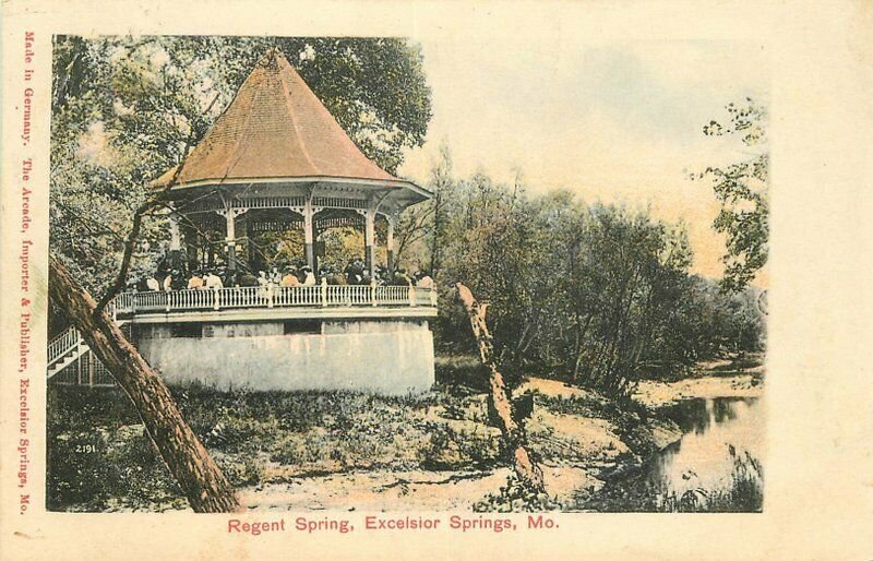 Arcade Excelsior Springs Missouri Regent Springs 1907 Postcard undivided 12029