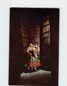 Postcard Redwood Tanks, Italian Swiss Colony Winery, Asti, California