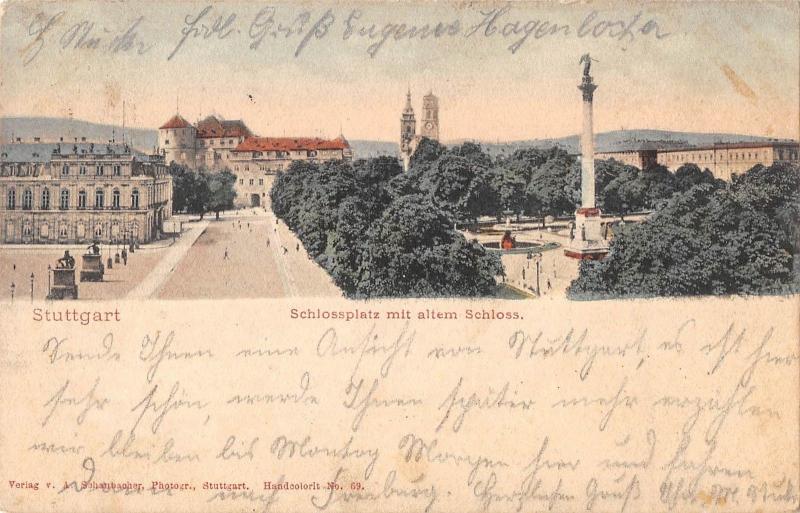 BG37150 stuttgart schlossplatz mit altem schloss   germany