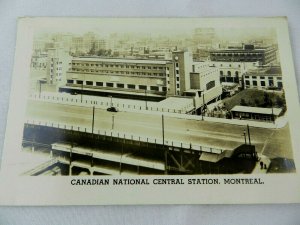 Vintage Post Card Montreal Canadian National Central Station Canada Quebec