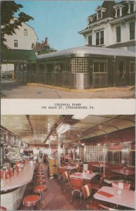 Postcard Colonial Diner Restaurant Stroudsburg PA