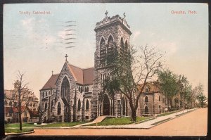 Vintage Postcard 1909 Trinity Cathedral, Omaha, Nebraska (NE)