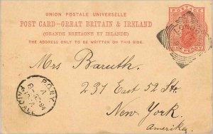 Entier Postal Stationery Postal Great Britain Great Britain 1894 London to Ne...