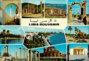 MIN0220 libya archeological sites minaret church mediteraneean sea resort camel