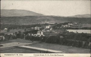 CANAAN STREET NH Bird's Eye View c1920 Postcard