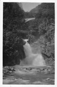 B107862 Slovenia Slap Vintgar Bri Bledu Waterfall Bridge real photo uk