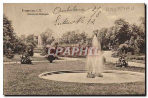 Postcard Old Hanegau Bahnhofs Anlagen