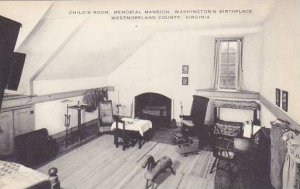 Virginia Westmoreland County Childs Room Memorial Mansion Washingtons  Birthpl... | United States - Virginia - Other, Postcard / HipPostcard
